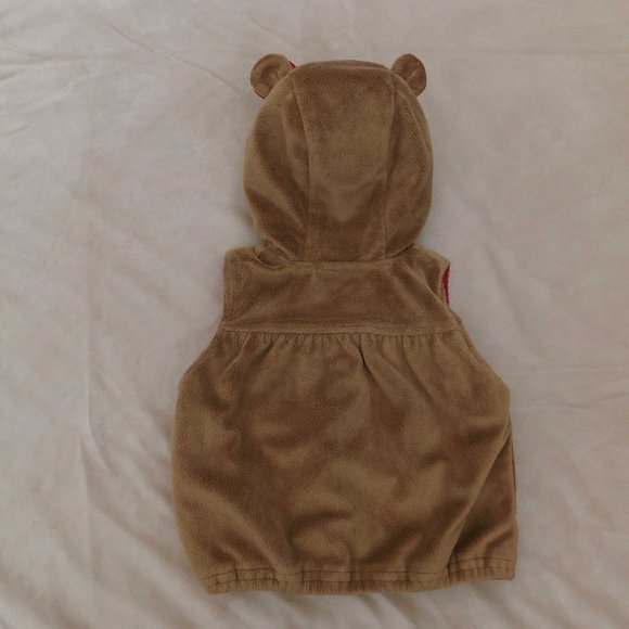Gymboree Cozy 12-24M Plush Buttondown Teddy Bear Vest - Picture 4 of 4